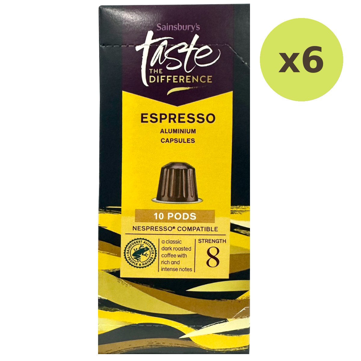 Sainsbury's Taste The Difference, Espresso Pods (10pods)
