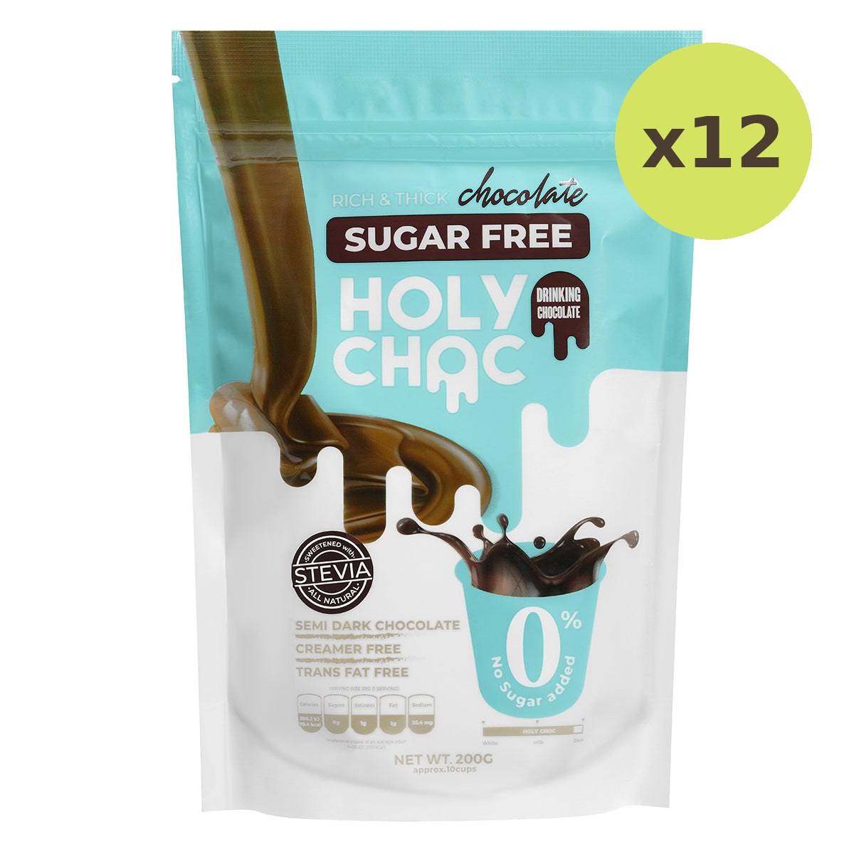 Holy Choc Drinking Chocolate Sugar Free