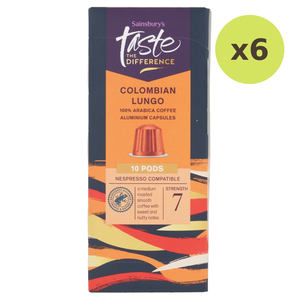 Sainsbury's Colombian Lungo Coffee Pods