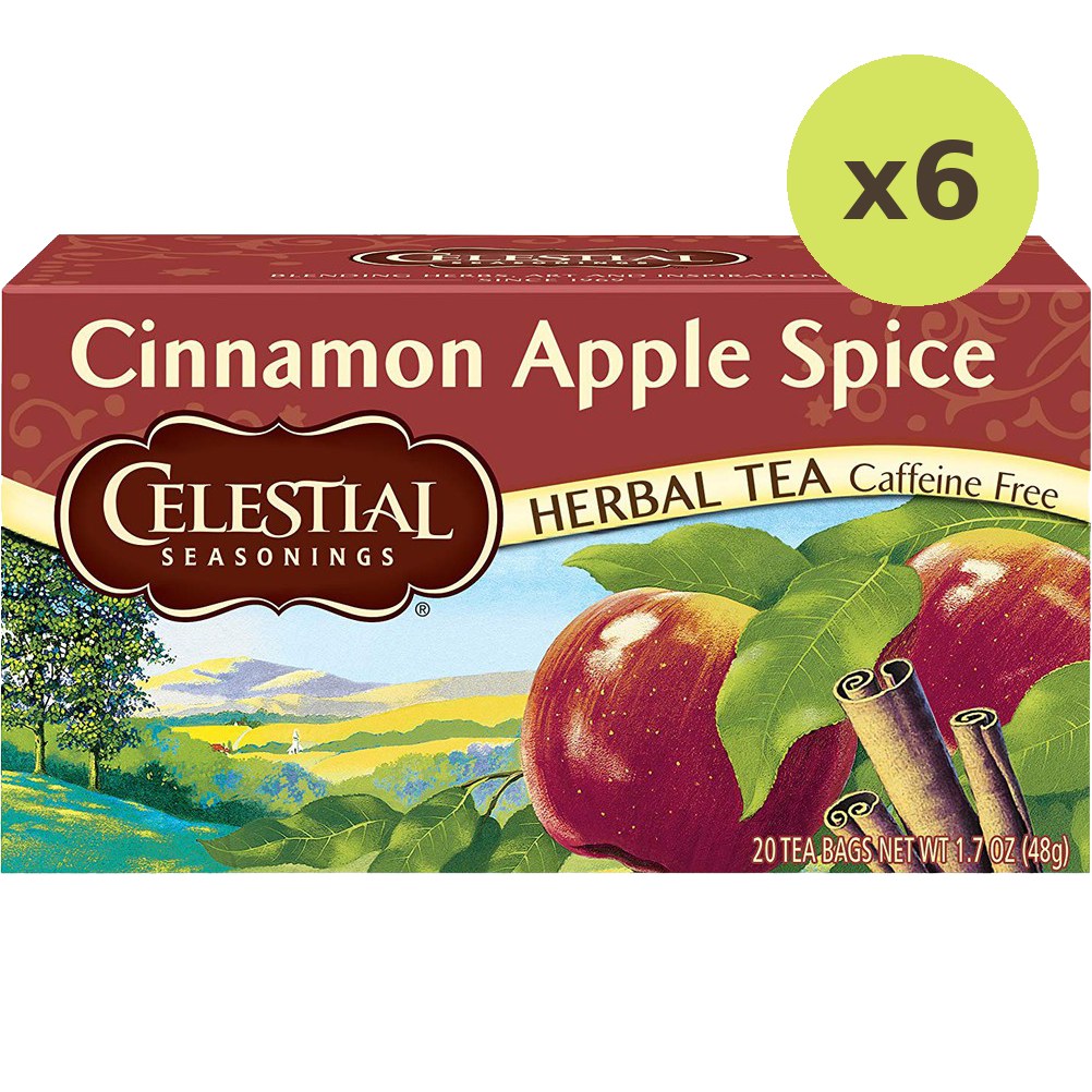 Celestial Seasonings Cinnamon Apple Spice Herbal Tea Caffeine