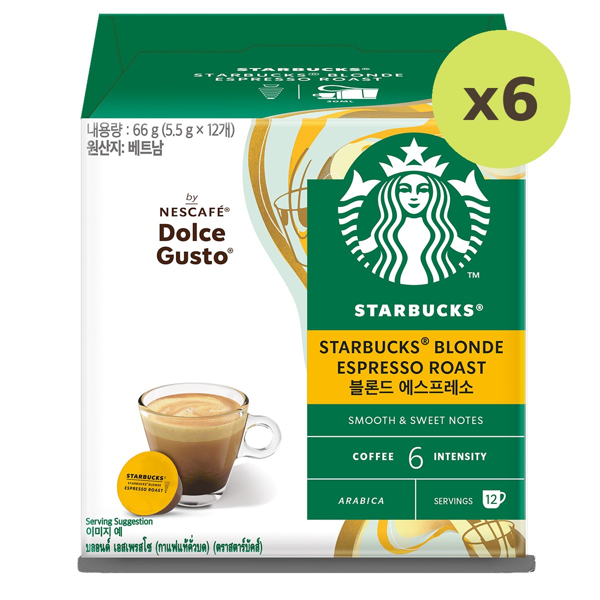 Starbucks Dolce Gusto Espresso Blonde Espresso Roast