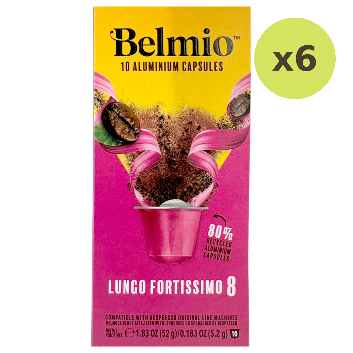 Belmio Lungo Fortissimo (10 Capsules)
