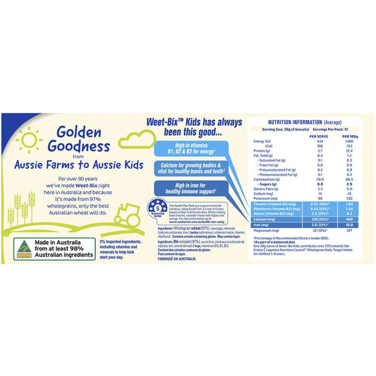 Sanitarium Weet Bix Kids Breakfast Cereal