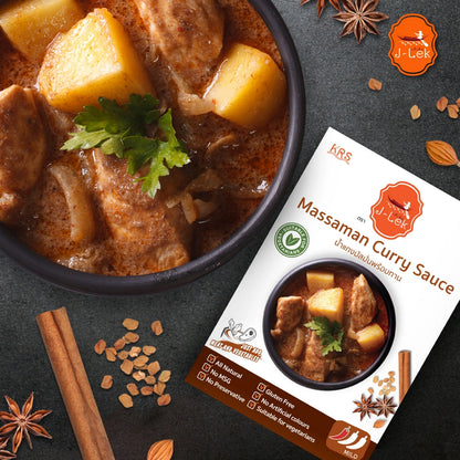 J-lek Jae Lek Ready-to-eat Massaman Curry Paste Packets 250g