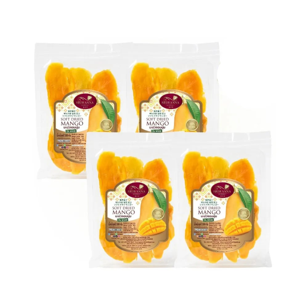 SRIWANNA Soft Dried Mango . Buy 4 Get 1 Free ( Soft Dried Mango