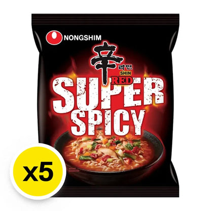 Nongshim Shin Red Super Spicy 120g x5