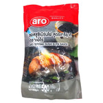 ARO Teriyaki Sushi Burn Sauce 500g bottle, dry grocery, with label showing soy-based Japanese-style sauce for sushi and grilling.