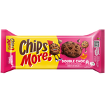 Chips More Double Chocolate Chips Cookies, a pack of rich, chocolatey confectionery snacks with visible chocolate chips on top