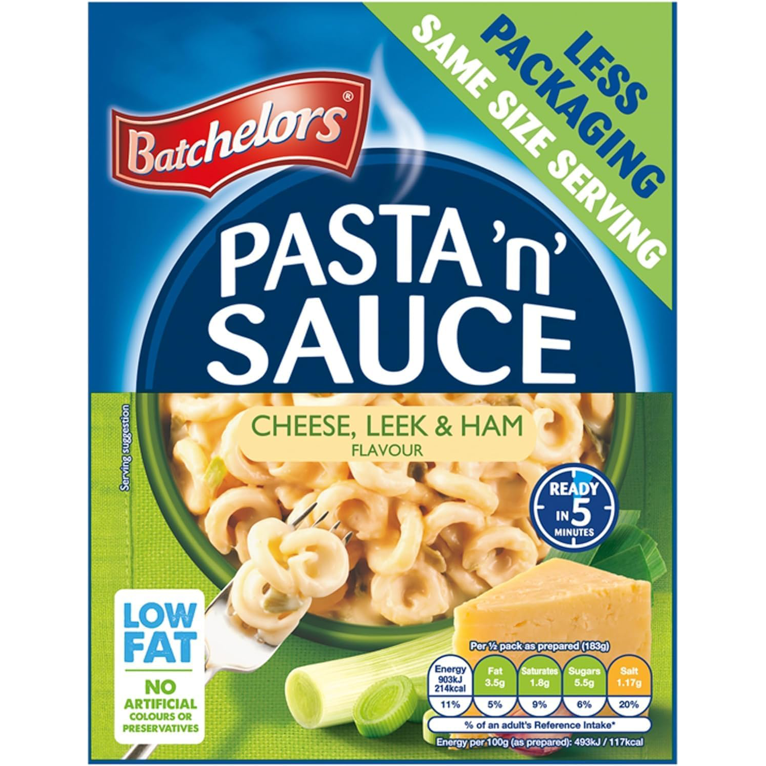 Batchelors Pasta Sauce Cheese Leek & Ham Flavour