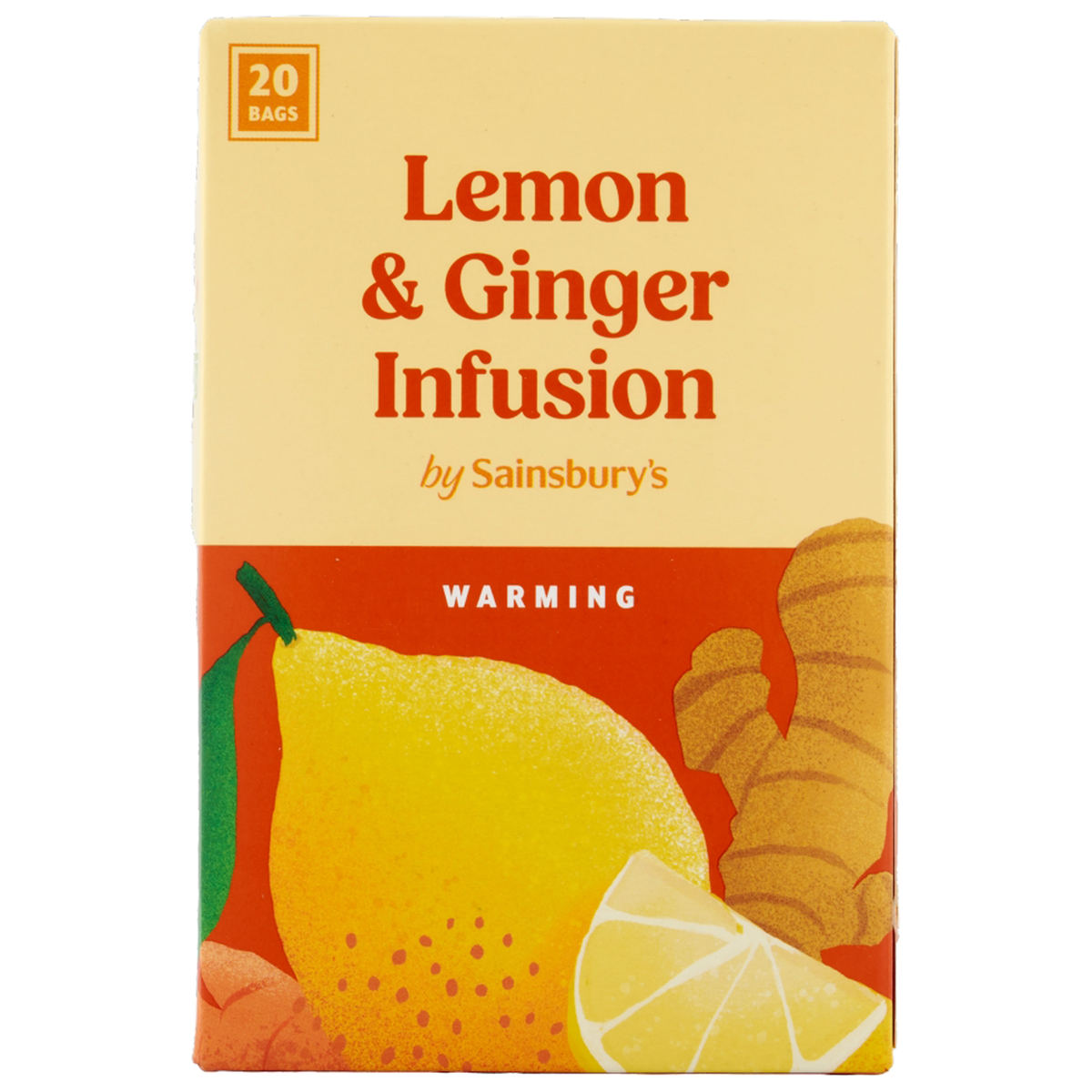 Sainsbury's Lemon & Ginger Infusion Tea 20 Bags