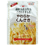 Maruesu Yawaraka Kunsaki smoked squid snacks in a colorful package, showcasing the chewy, savory seafood treat.