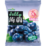 Cozzo Konnyaku Jelly Blueberry confectionery snack with vibrant blueberry-flavored jelly cubes in clear packaging