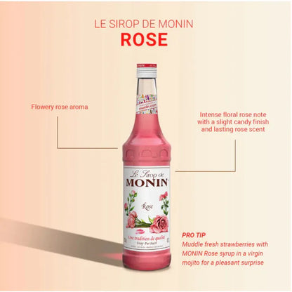Monin Rose Syrup 700ml