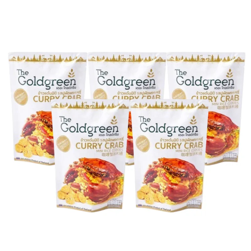 THE GOLDGREEN [promotion Pack 5] - CURRYCRAB MINI RICE COOKIES