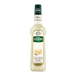 Mathieu Teisseire White Chocolate Syrup 700ml bottle, ideal for desserts and beverages, with a white chocolate flavor.