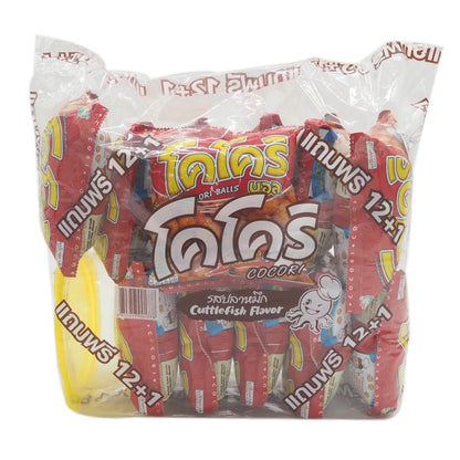 Cocori Ball Corn Snack Squid Flavor 12g x12
