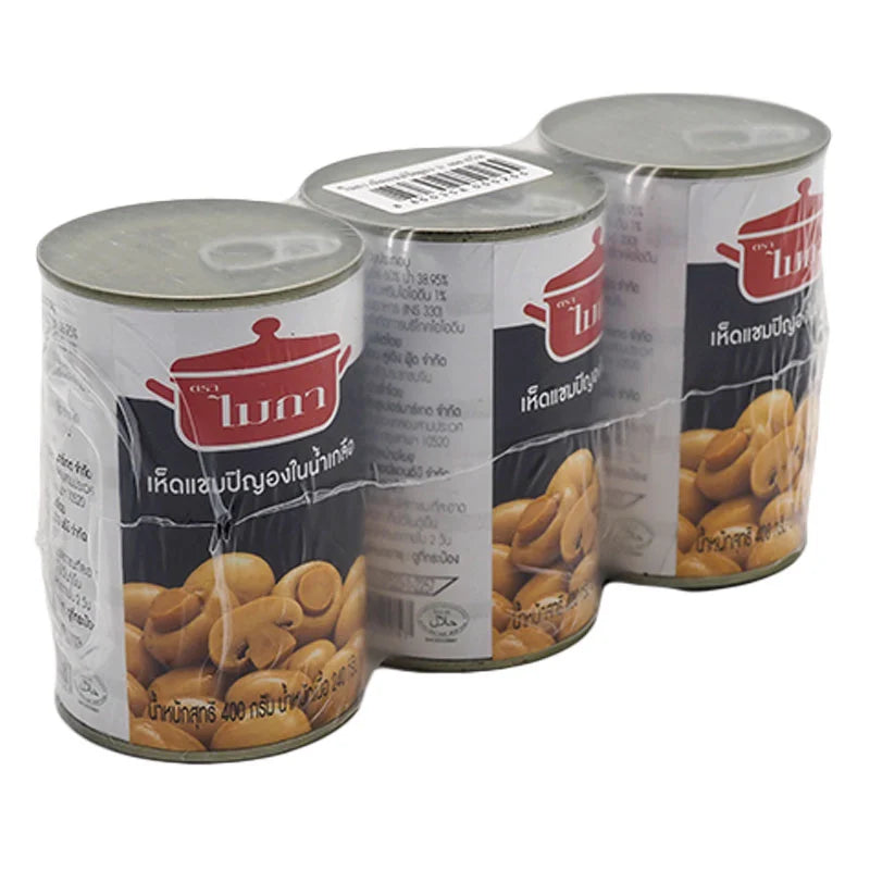 Mica Whole Champignon Mushrooms In Brine 400g x3