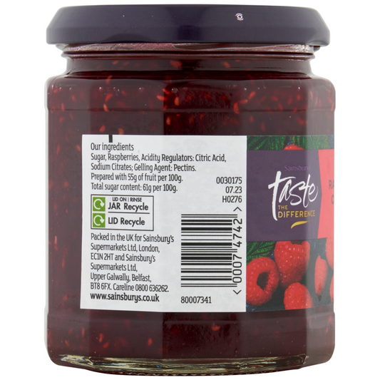 Sainsbury's Taste The Difference Raspberry Conserve