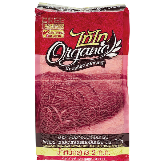 Taitai Organic Hommali Brown Rice And Red Fragrant Rice
