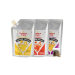 Tropica King coarsely ground fruit puree in a dry grocery package, concentrated formula for cooking and baking uses