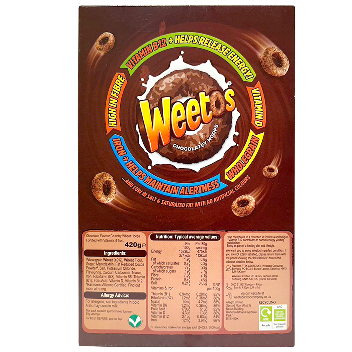 Weetabix Weetos Chocolate Hoops