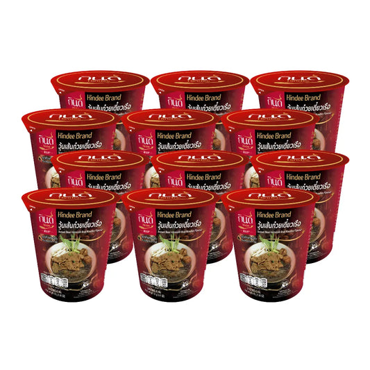 KINDEE Kin Dee Ready-to-eat Glass Noodle Cup . X12 40g