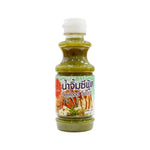 J-lek Jae Lek seafood sauce in a 250g plastic bottle, used for Asian cuisine and dry grocery cooking.