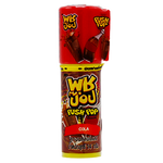 Push Pop Fruity Candies in colorful confectionery snack packaging, showcasing bright, fruity flavors and vibrant design.