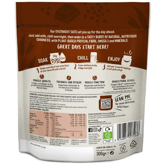 Linwoods Chocolate Protein Overnight Oats
