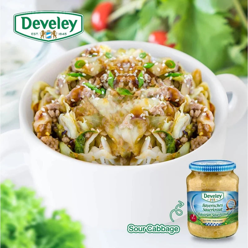 Develey Sour Cabbage Glass Bottle 680g