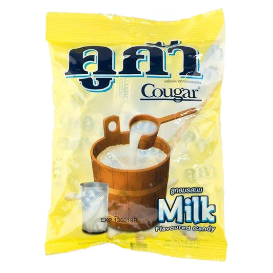 Assorted COUGAR Soft Candy Milk chocolates in a box of 100 pieces, featuring smooth milk chocolate coating and soft texture.