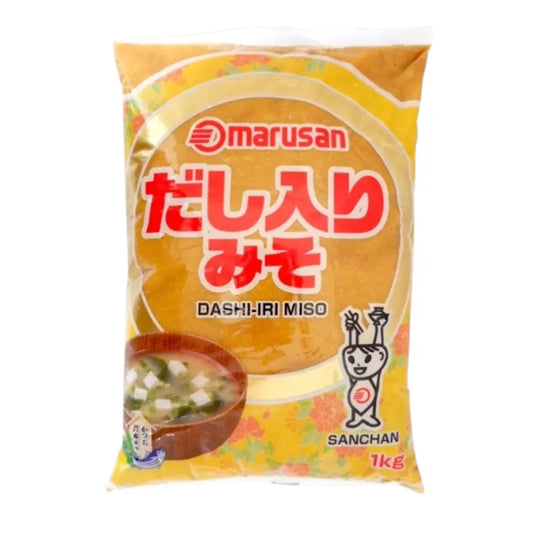 Marusan-ai Sanchan Dashi Iri Miso Made With Soybean 1kg x6 bags