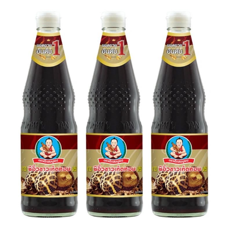 DEK SOM Boon Mushroom Soy Sauce 700ml x3