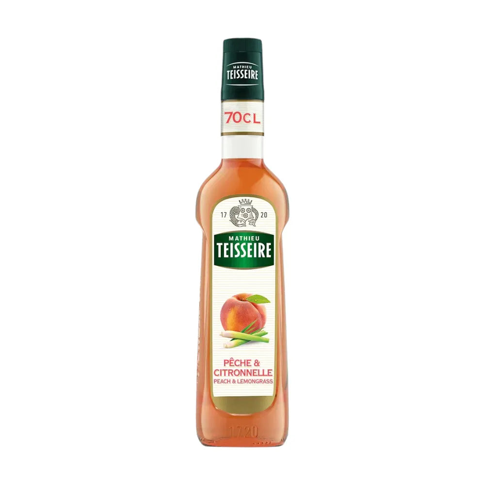 Mathieu Teisseire Peach & Lemongrass Syrup . (peach & Lemongrass