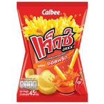 Jaxx Potato French Fries and Chili Sauce snack in packaging, showcasing crispy fries and spicy chili sauce for a savory treat.