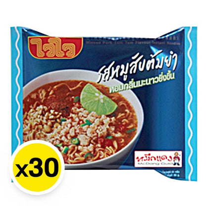 Waiwai Instant Noodles Minced Pork Tom Yum 60g x30