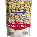 Tong Garden Almonds Anchovy confectionery snacks in a colorful package, displaying almonds and anchovy ingredients.