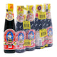 Bottle of MAEKRUA Oyster Sauce 150 ml, showcasing the dark, savory sauce in a clear glass bottle with a white cap.