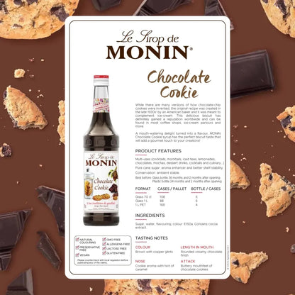 Monin Chocolate Cookies Syrup 700ml
