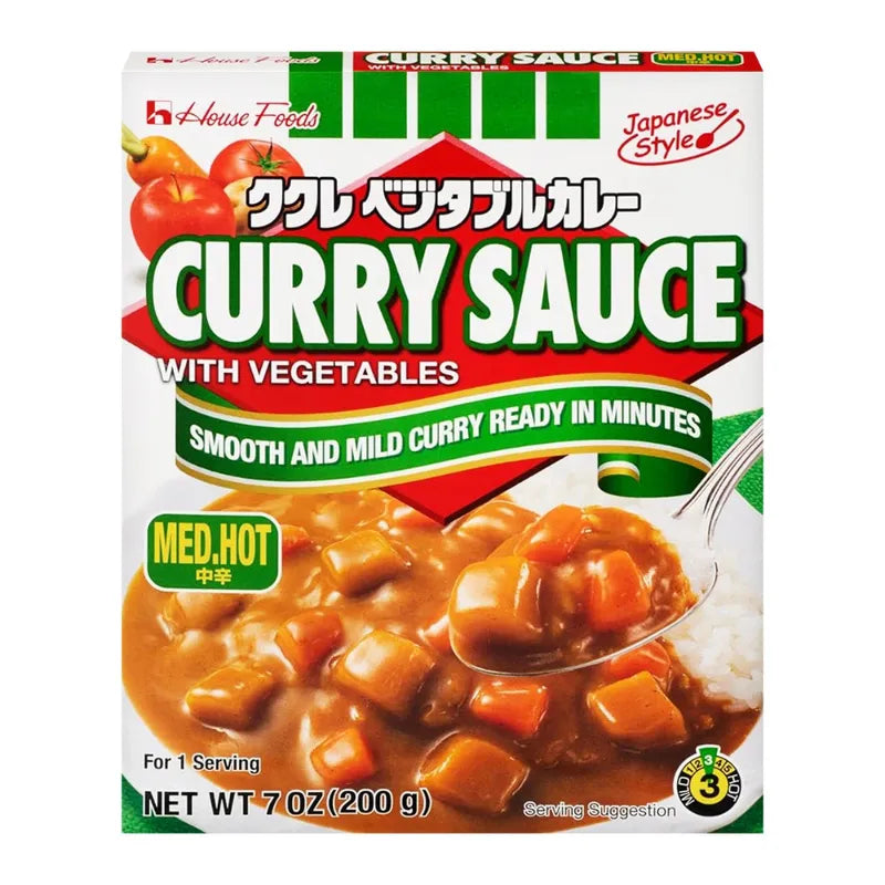 House Curry Sauce Vegetable M-Hot 200g