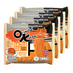 Nongshim Oriental Kitchen Salted Egg dried instant noodles in a grocery package, showcasing the flavorful noodle dish.