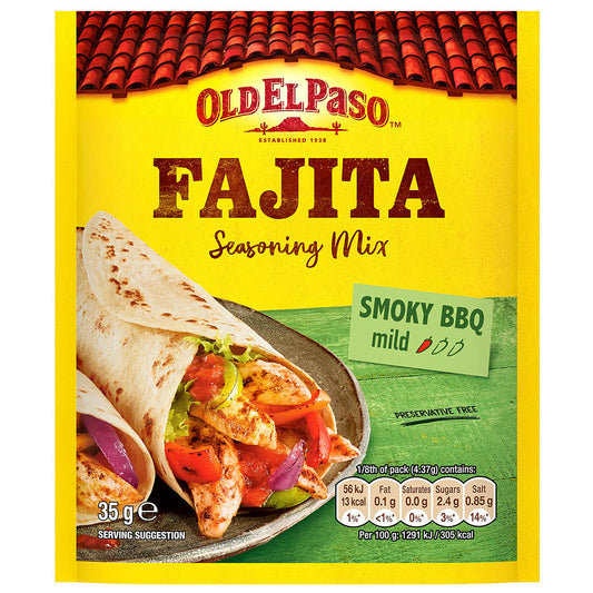 Old El Paso Seasoning Mix For Fajitas Smoky Bbq