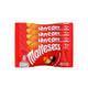 Four Maltesers chocolate malt-filled candies in a 37g pack, showing round, chocolate-coated malt balls with a smooth surface.