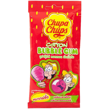 Chupa Chups Cotton Bubble Gum Assorted Flavours (Strawberry