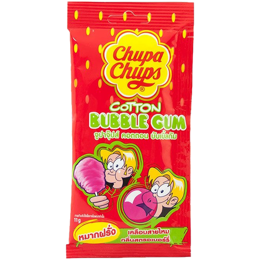 Chupa Chups Cotton Bubble Gum Assorted Flavours (Strawberry