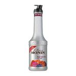 Monin Red Berries Fruit Mix in a 1000ml bottle, ideal for cocktails and desserts, featuring vibrant red berry flavors.