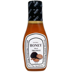 Khewra Thai Himalayan Pink Truffle Honey Mix in a jar, showcasing the golden honey with pink Himalayan salt and truffle flavor.