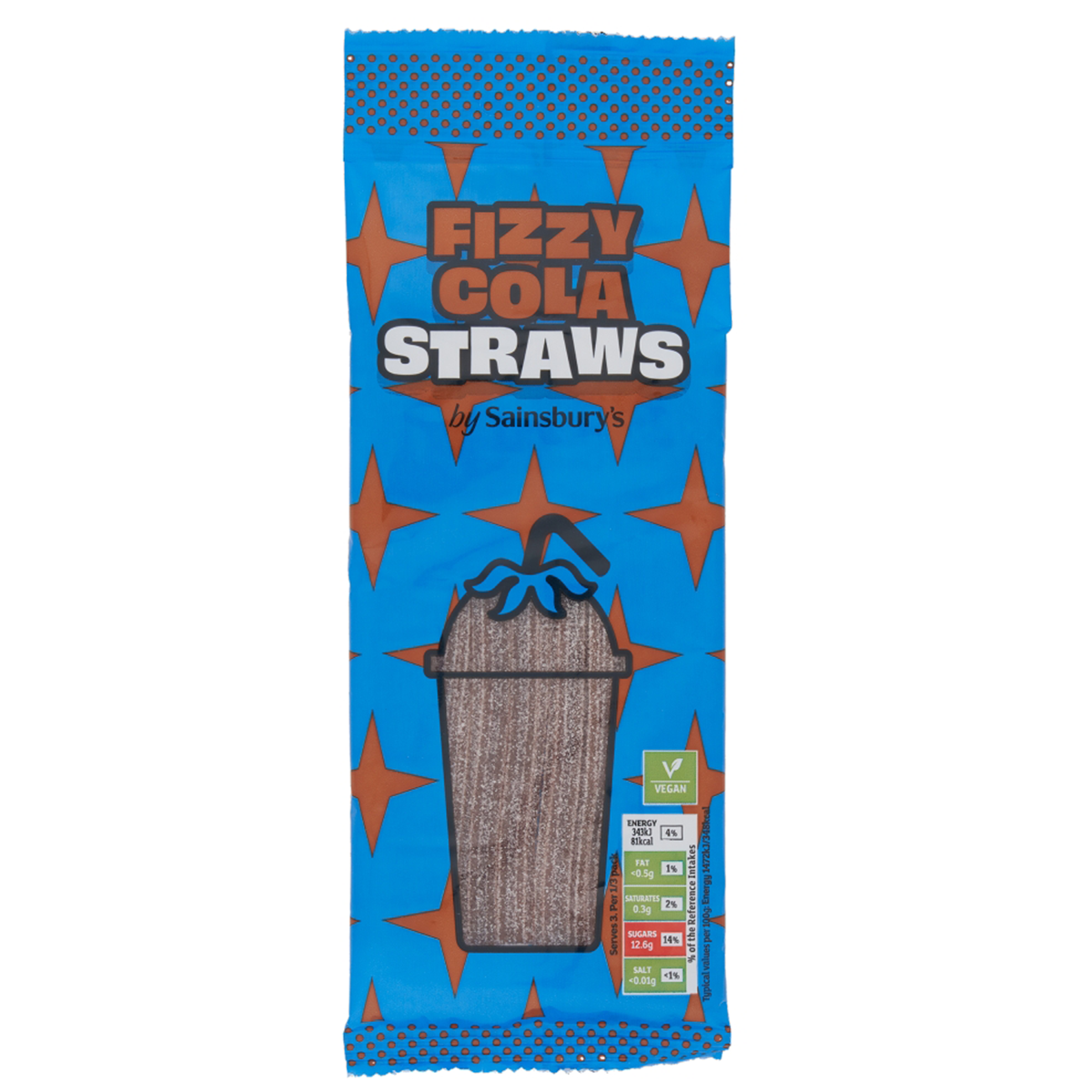 Sainsbury's Fizzy Cola Straw Sweets