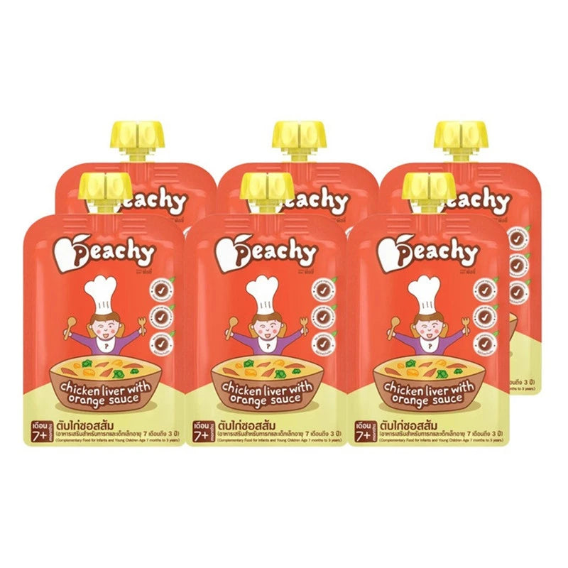 PEACHY vegetable, fruit, and meat flavor value pack with 6 bags, ideal for enhancing savory dishes and meals.