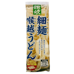 Sanuki Shisei Udon noodles in a clear package, ready for cooking, showcasing traditional Japanese grocery product.